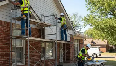 Vinyl siding installation in Oklahoma City, OK for a professional home exterior upgrade