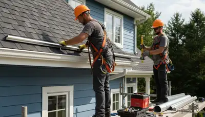 Gutter repair in Oklahoma City, OK for siding and storm damage by FX Remodeling & Exteriors