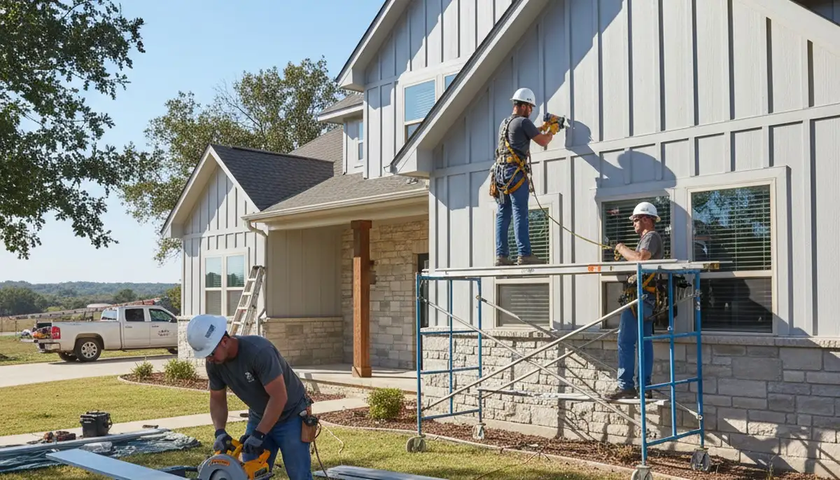 Vinyl siding installation in Oklahoma City, OK by a professional siding contractor