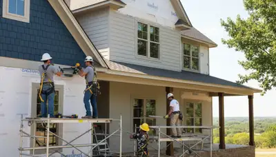 Vinyl siding installation for Oklahoma City, OK homes by a local siding contractor