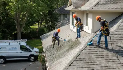 Oklahoma City, OK siding contractor providing professional roof cleaning and exterior maintenance