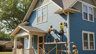 Vinyl siding installation in Oklahoma City, OK for residential exterior home improvement services