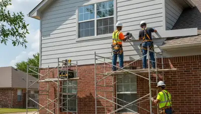 Vinyl siding installation in Oklahoma City, OK by a professional siding contractor