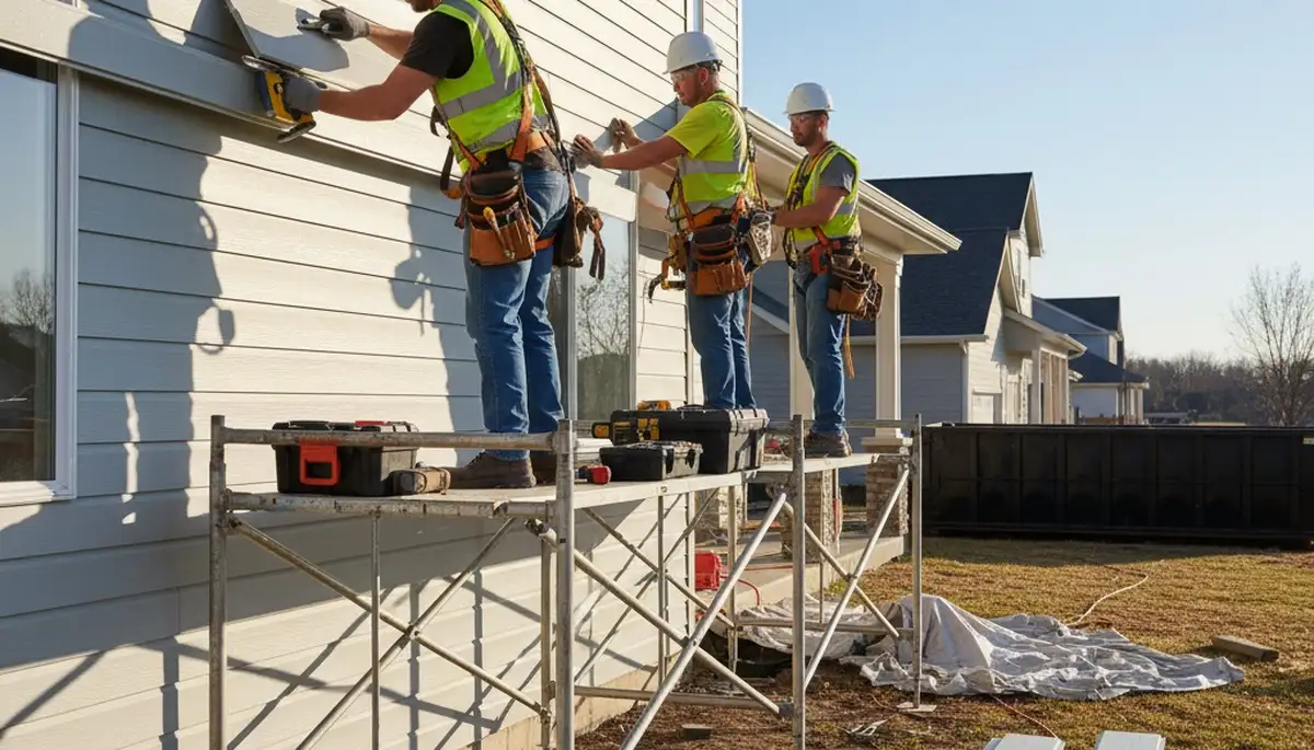 Vinyl siding installation by FX Remodeling & Exteriors in Oklahoma City, OK