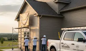 Vinyl siding built for Oklahoma City, OK weather, showcasing durable home exterior protection