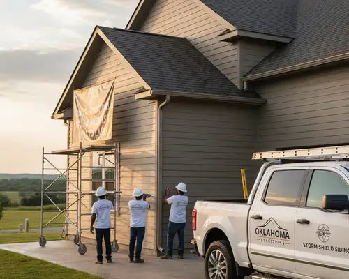 Vinyl siding built for Oklahoma City, OK weather, showcasing durable home exterior protection